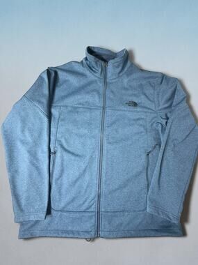 The North Face Jacket Mens XL Blue Windwall Full Zip Soft Shell Stretch